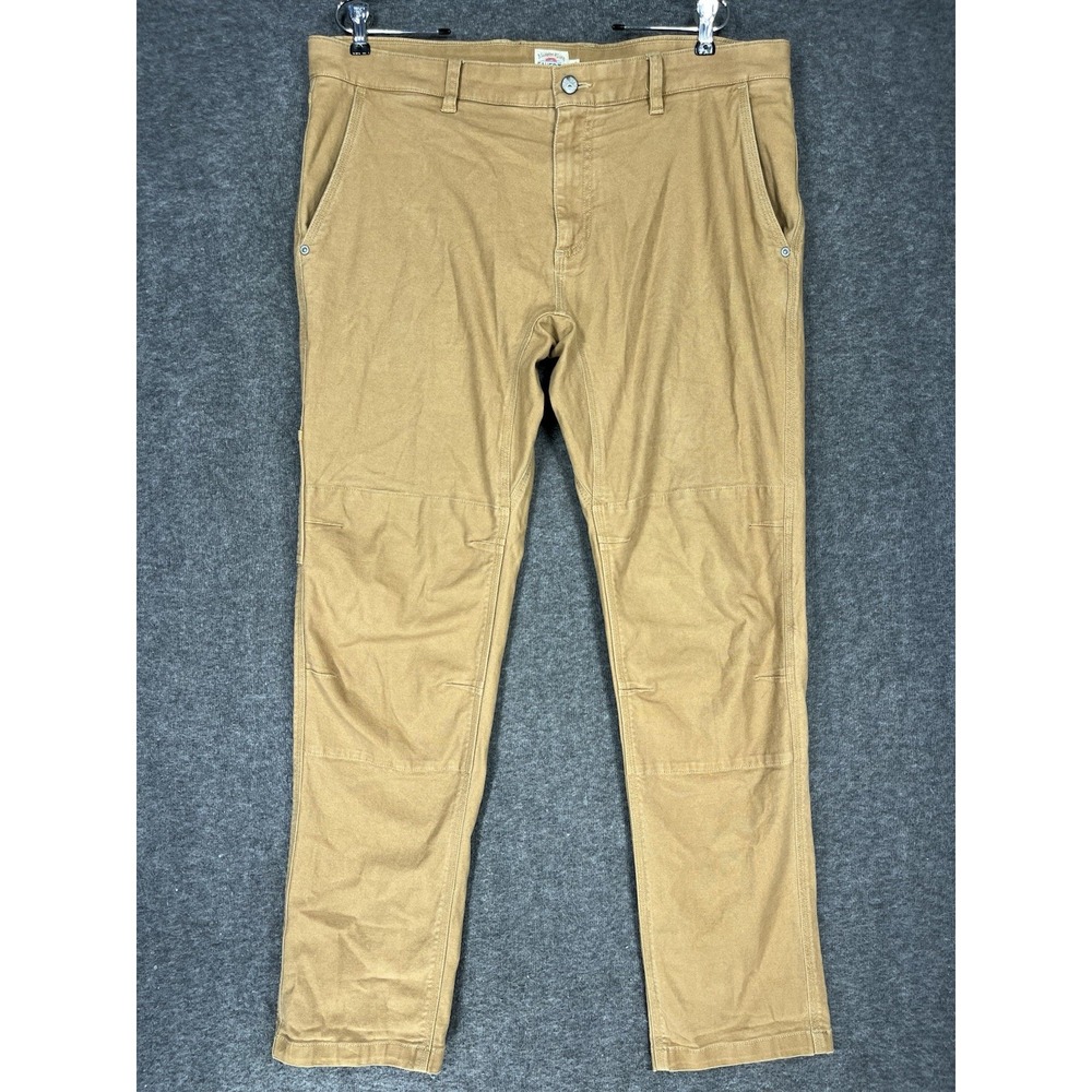 Faherty DIY Utility Pants Mens 36x30 Brown Carpenter Stretch